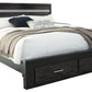 Starberry King Panel Bed with 2 Storage Drawers