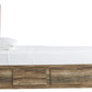 Rusthaven Twin Panel Bed with 5 Storage Drawers