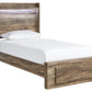 Rusthaven Twin Panel Bed with 1 Storage Drawer