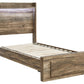 Rusthaven Twin Panel Bed with 1 Storage Drawer