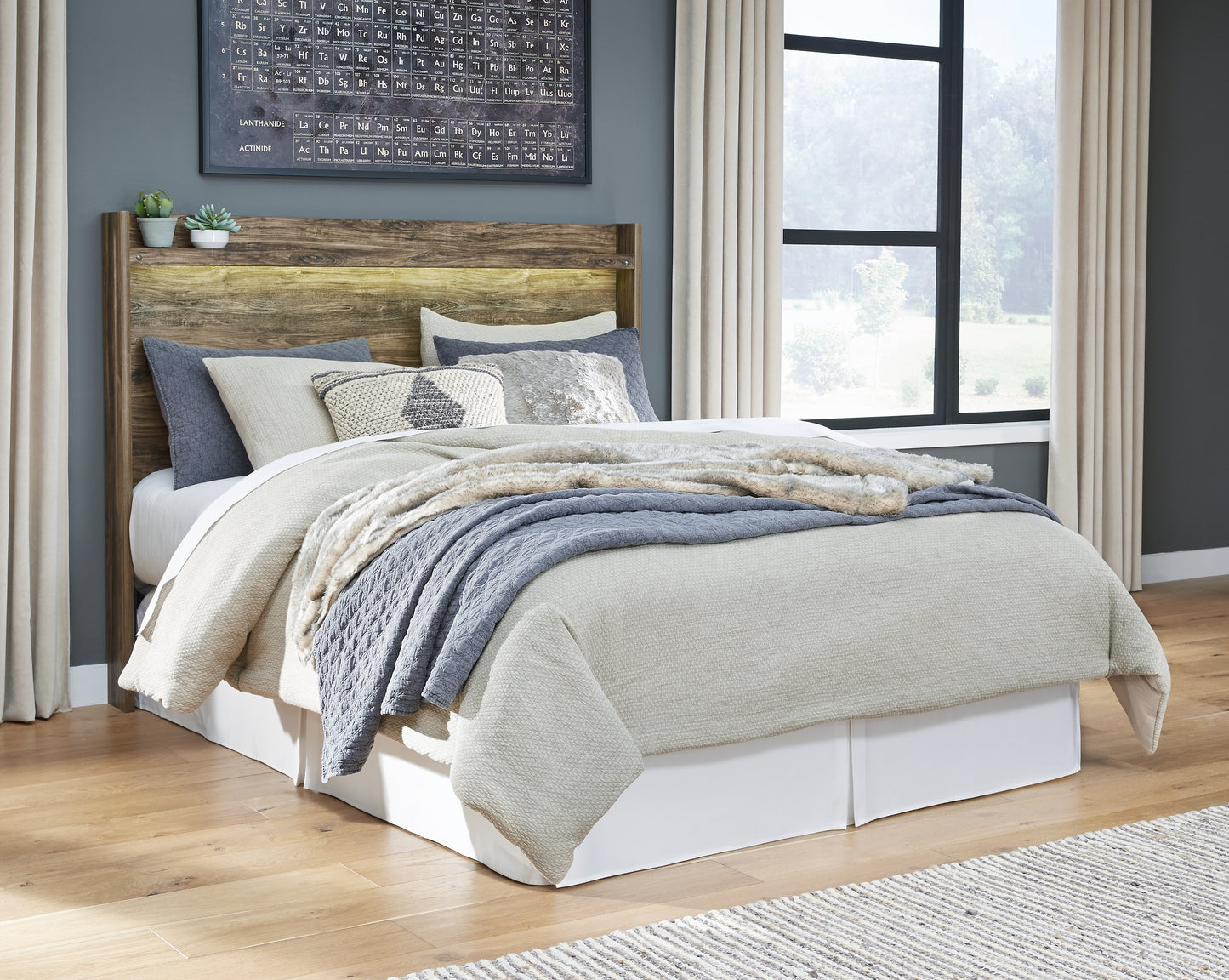 Rusthaven Queen Panel Headboard
