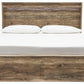 Rusthaven King Panel Bed with 6 Storage Drawers