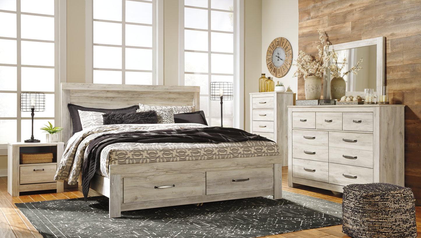 Bellaby King Platform Bed with 2 Storage Drawers