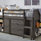 Caitbrook Twin Loft Bed with 1 Large Storage Drawer