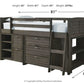 Caitbrook Twin Loft Bed with 1 Large Storage Drawer