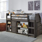 Caitbrook Twin Loft Bed with 1 Large Storage Drawer
