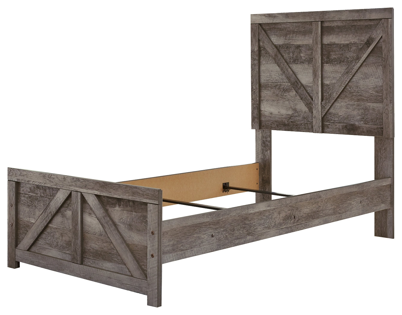 Wynnlow Twin Crossbuck Panel Bed