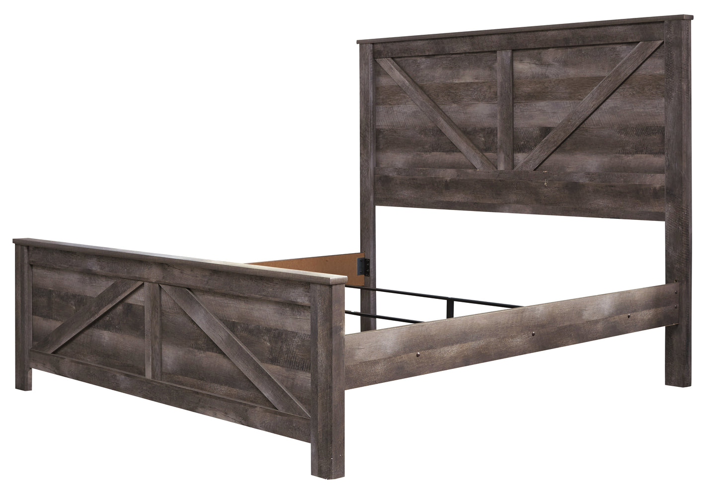 Wynnlow King Crossbuck Panel Bed