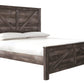 Wynnlow King Crossbuck Panel Bed