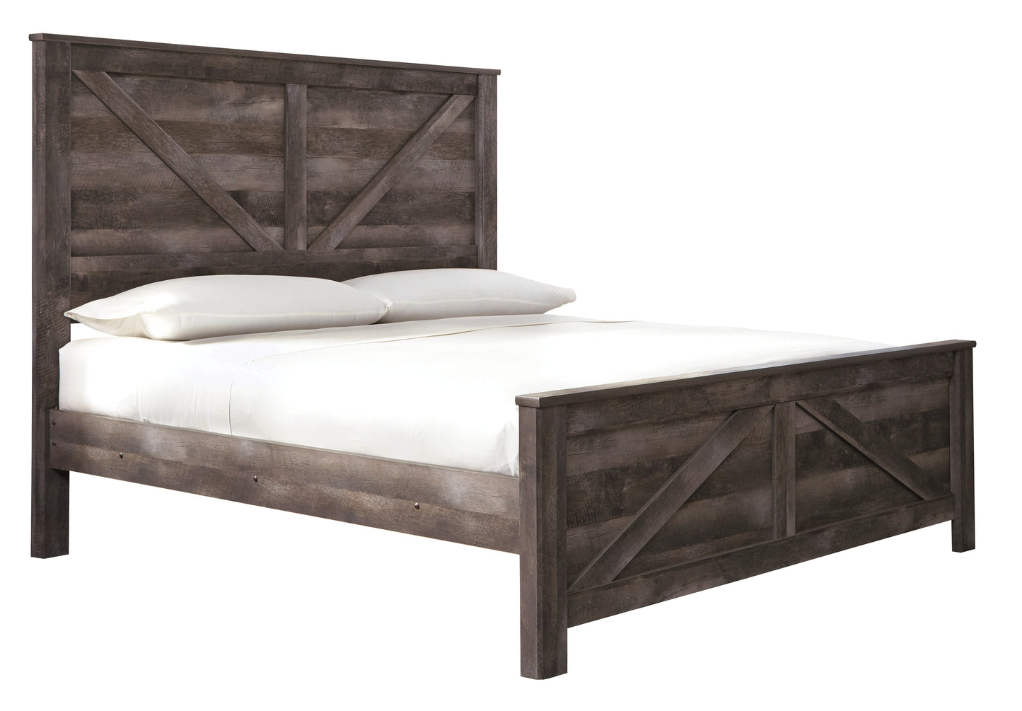 Wynnlow King Crossbuck Panel Bed