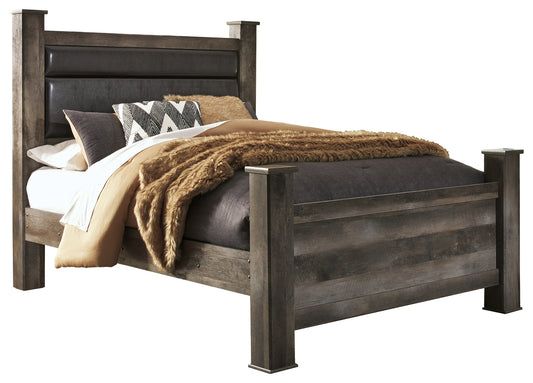 Wynnlow Queen Upholstered Poster Bed