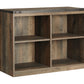 Trinell Twin Loft Bed with 3 Drawer Storage and Bookcase