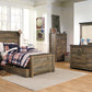 Trinell Twin Panel Bed with 1 Large Storage Drawer