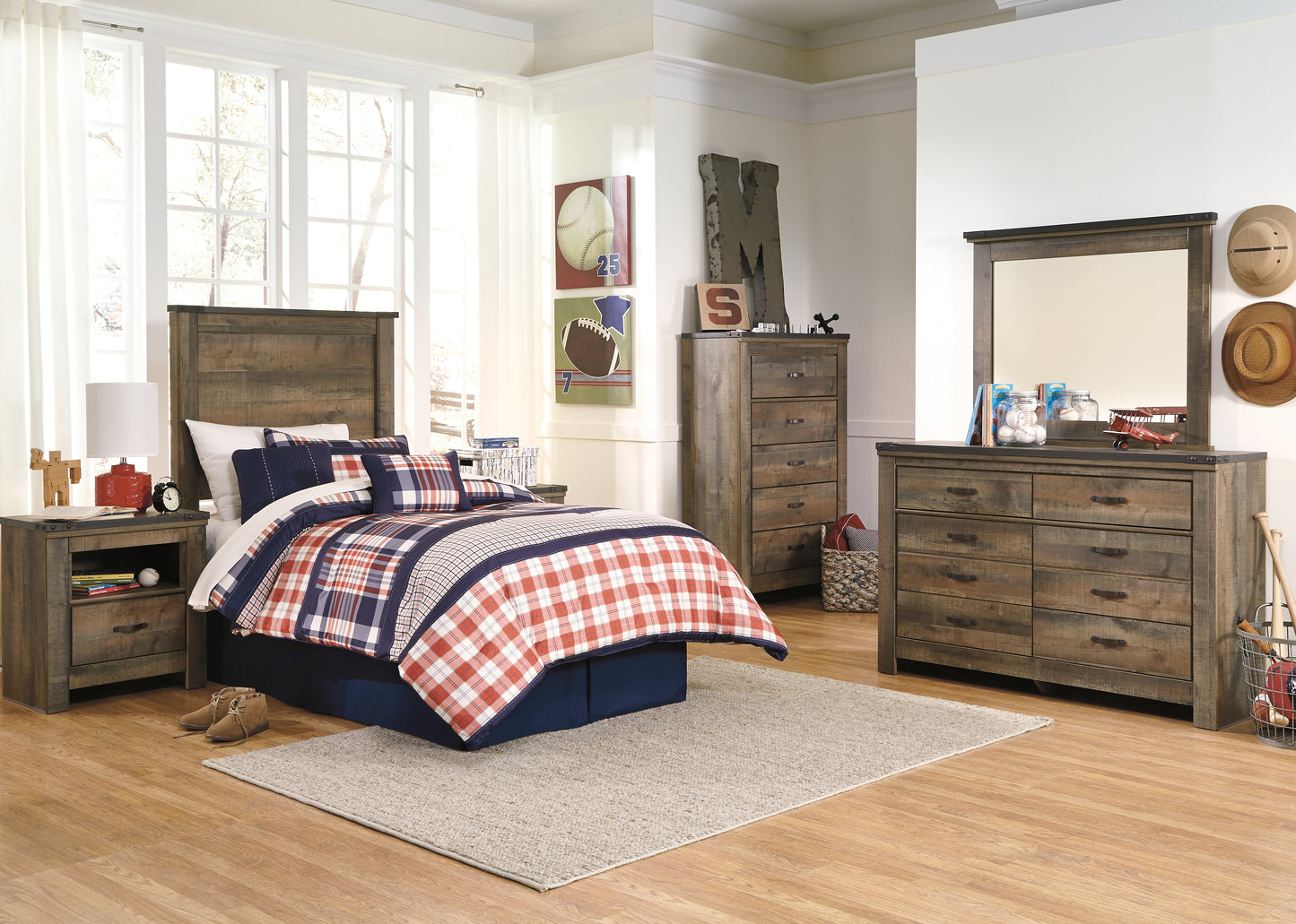 Trinell Dresser and Mirror