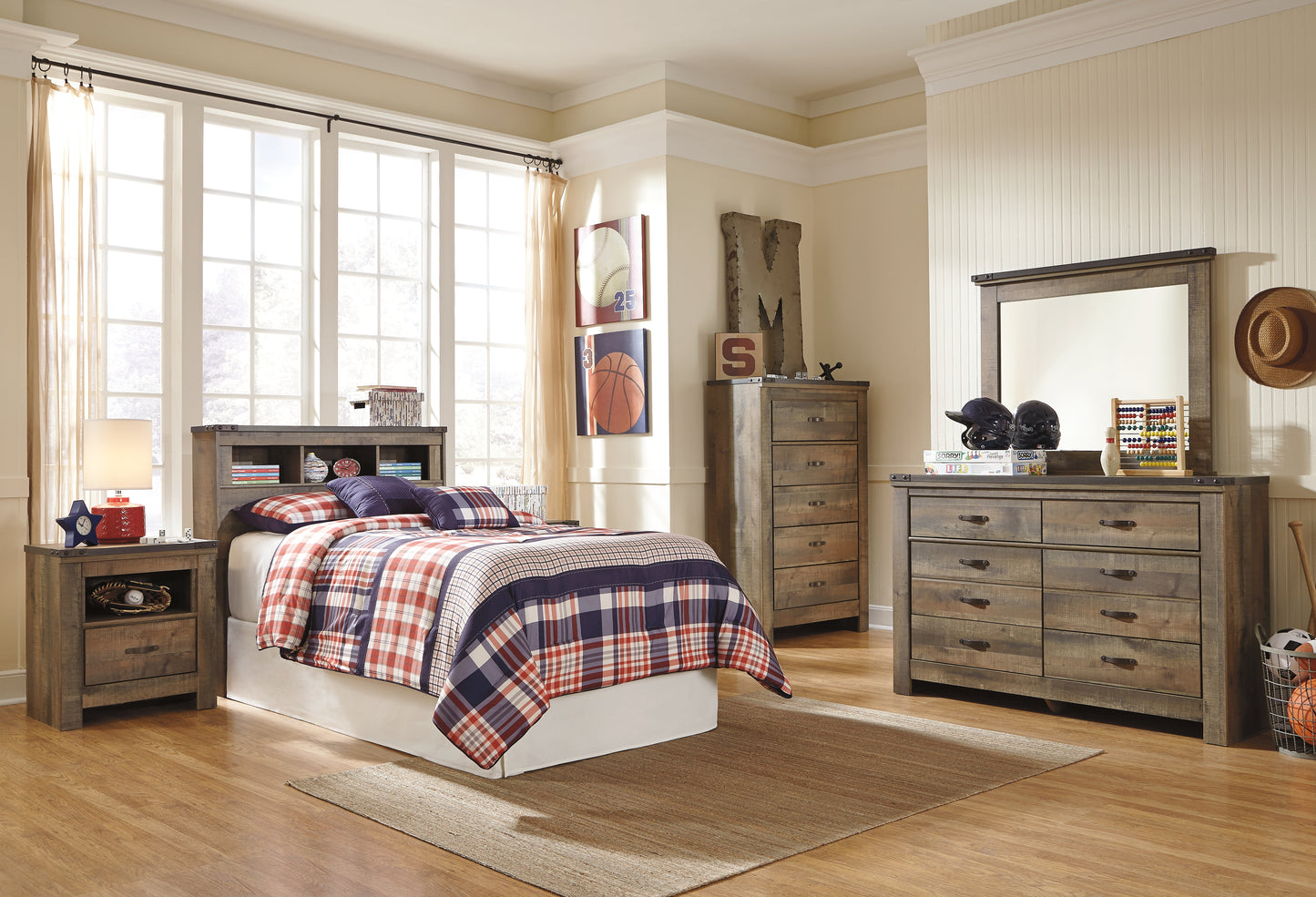 Trinell Twin Bookcase Headboard