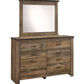 Trinell Dresser and Mirror