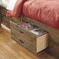 Trinell Full Panel Bed with 2 Storage Drawers