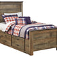 Trinell Twin Panel Bed with 2 Storage Drawers