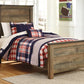 Trinell Twin Panel Bed with Mattress