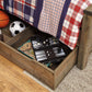 Trinell Twin Panel Bed with 1 Large Storage Drawer