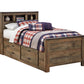 Trinell Twin Bookcase Bed with 2 Storage Drawers