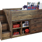 Trinell Twin Loft Bed with 3 Drawer Storage and Bookcase