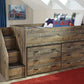 Trinell Twin Loft Bed with 6 Drawer Storage