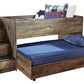 Trinell Twin Loft Bed with Pull-out Caster Bed