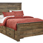 Trinell Full Panel Bed with 2 Storage Drawers
