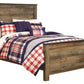 Trinell Full Panel Bed with Mattress