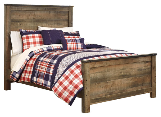Trinell Full Panel Bed with Mattress