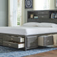 Caitbrook California King Storage Bed with 8 Drawers