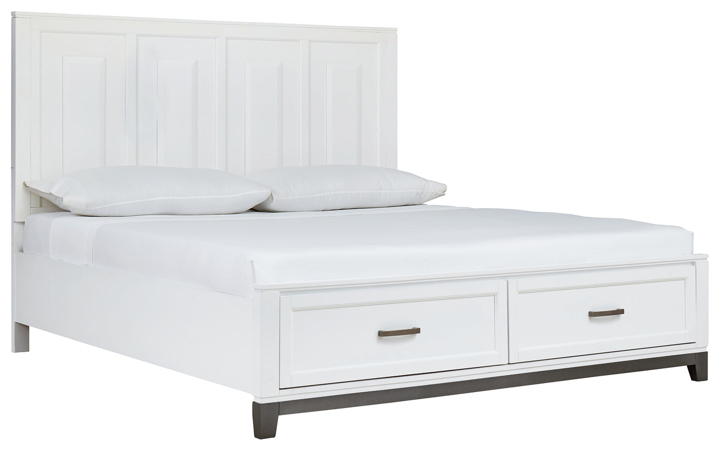 Brynburg California King Panel with 2 Storage Drawers
