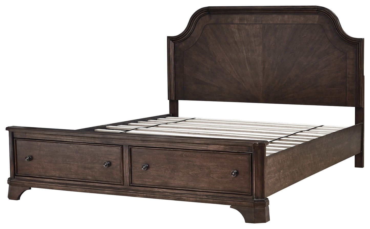 Adinton King Panel Bed with 2 Storage Drawers