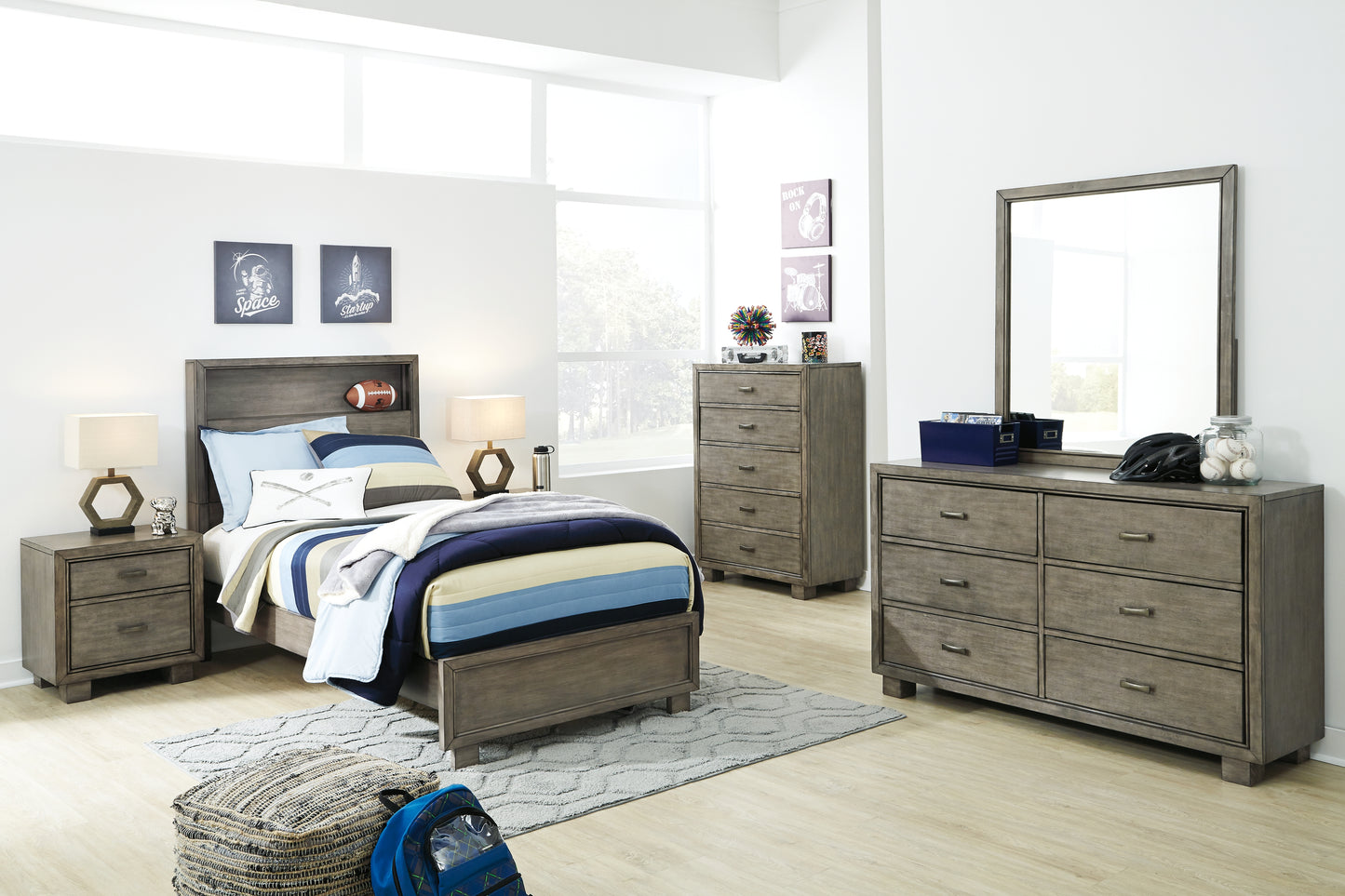 Arnett Full Bookcase Bed