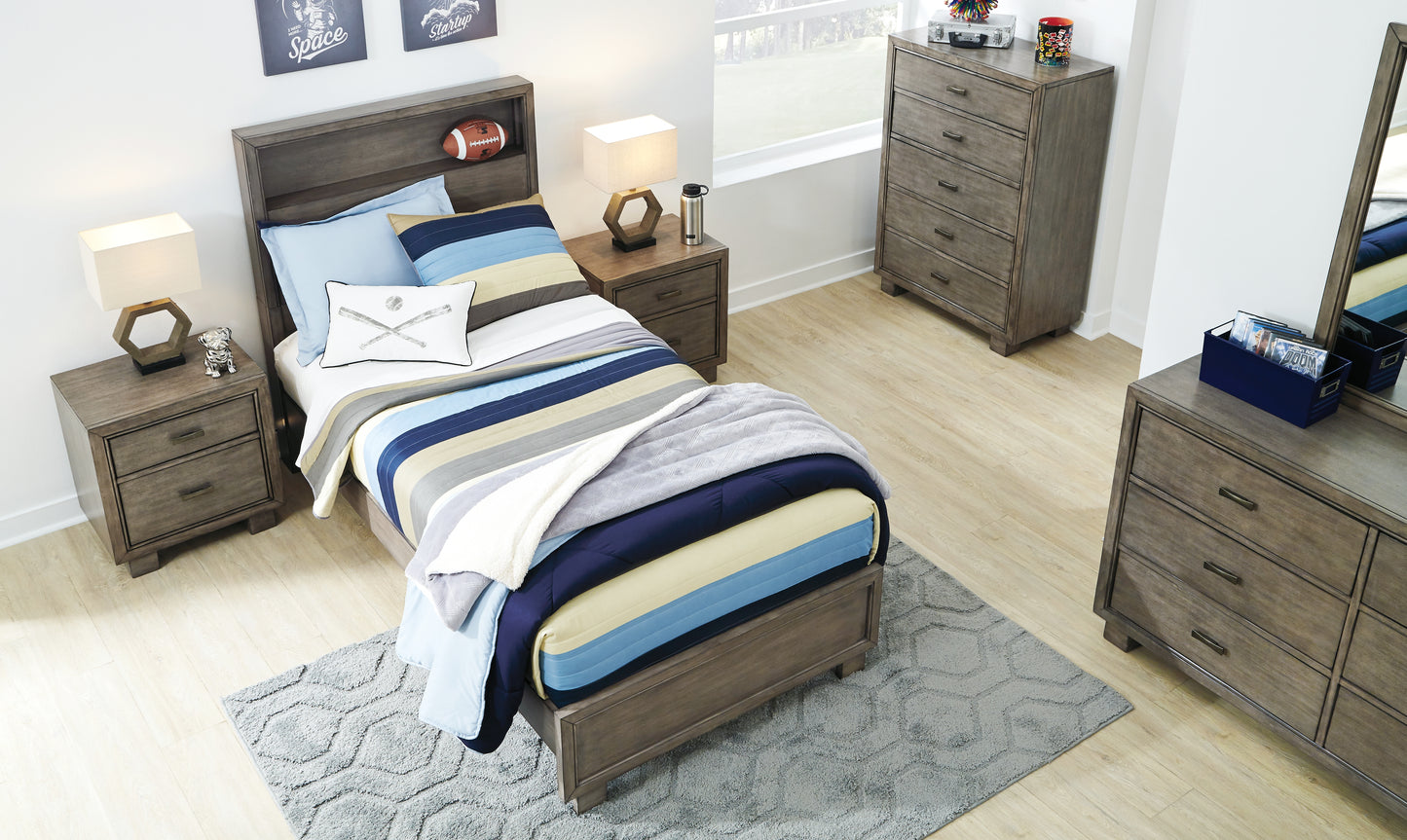 Arnett Twin Bookcase Bed