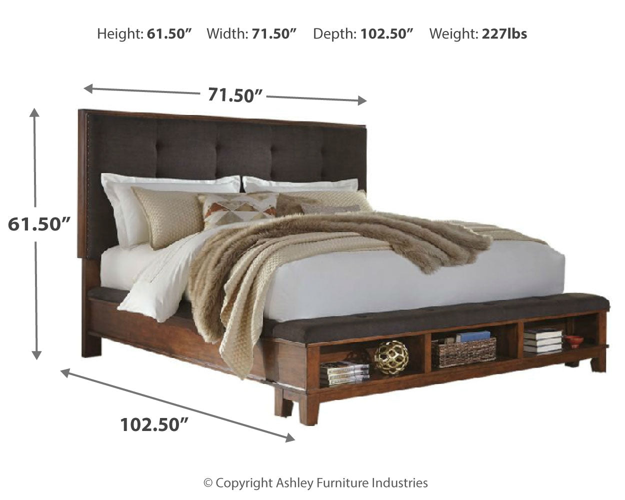 Ralene Queen Upholstered Panel Bed