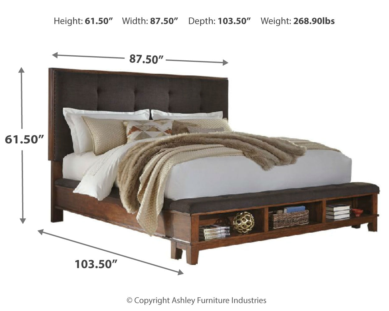 Ralene California King Upholstered Panel Bed