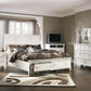 Prentice California King Sleigh Bed with 2 Storage Drawers