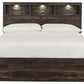 Vay Bay Queen Bookcase Panel Bed
