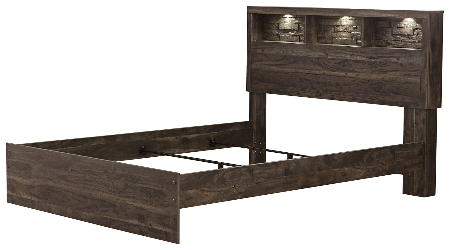 Vay Bay Queen Bookcase Panel Bed