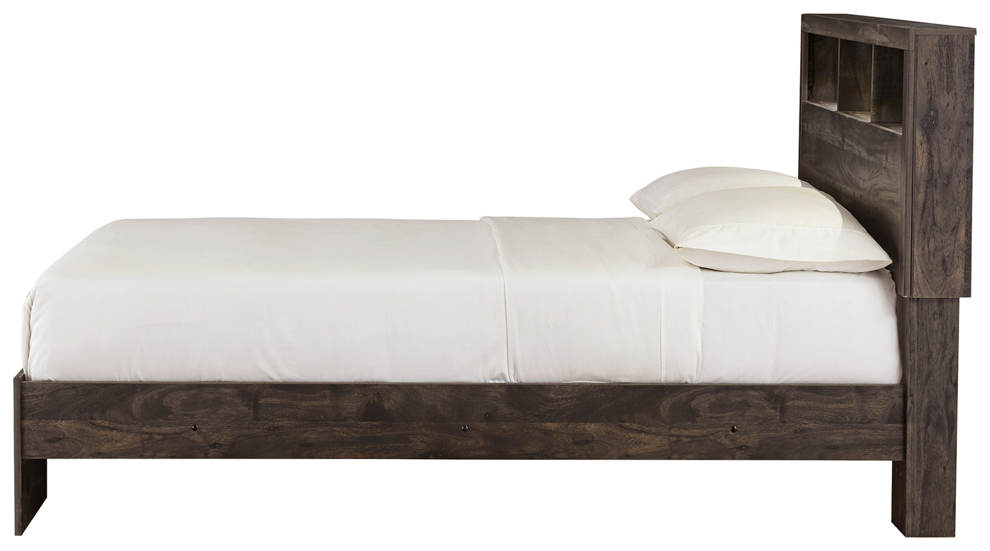 Vay Bay Queen Bookcase Panel Bed