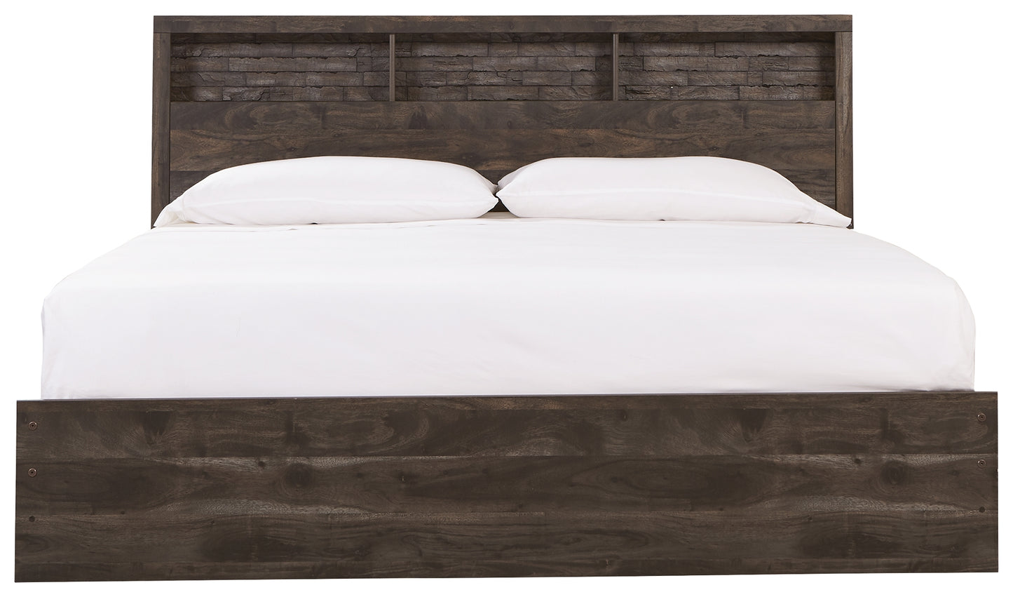 Vay Bay King Bookcase Panel Bed