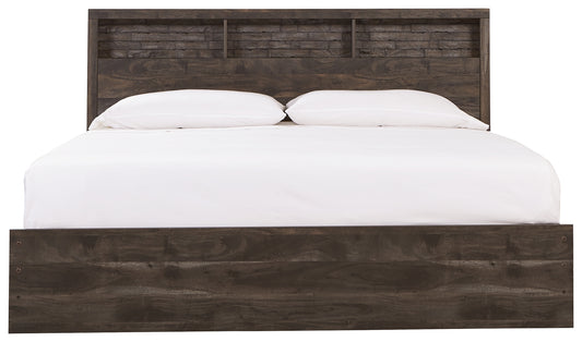 Vay Bay King Bookcase Panel Bed