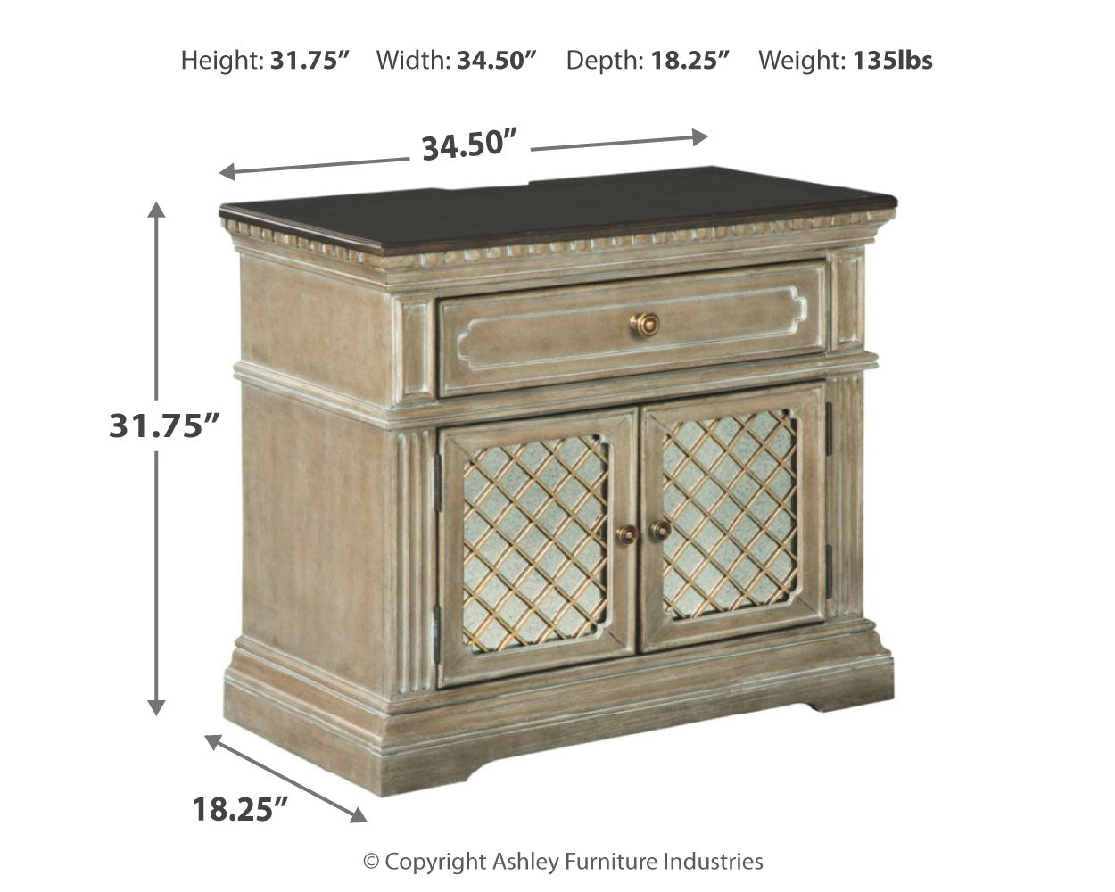 Borlend Nightstand
