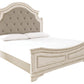 Realyn California King Upholstered Panel Bed