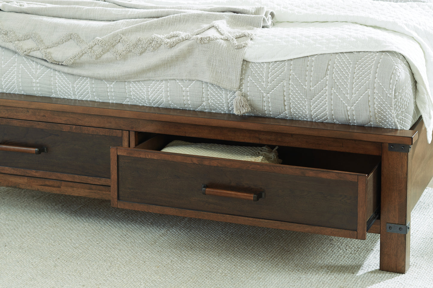 Wyattfield California King Panel Bed with Storage