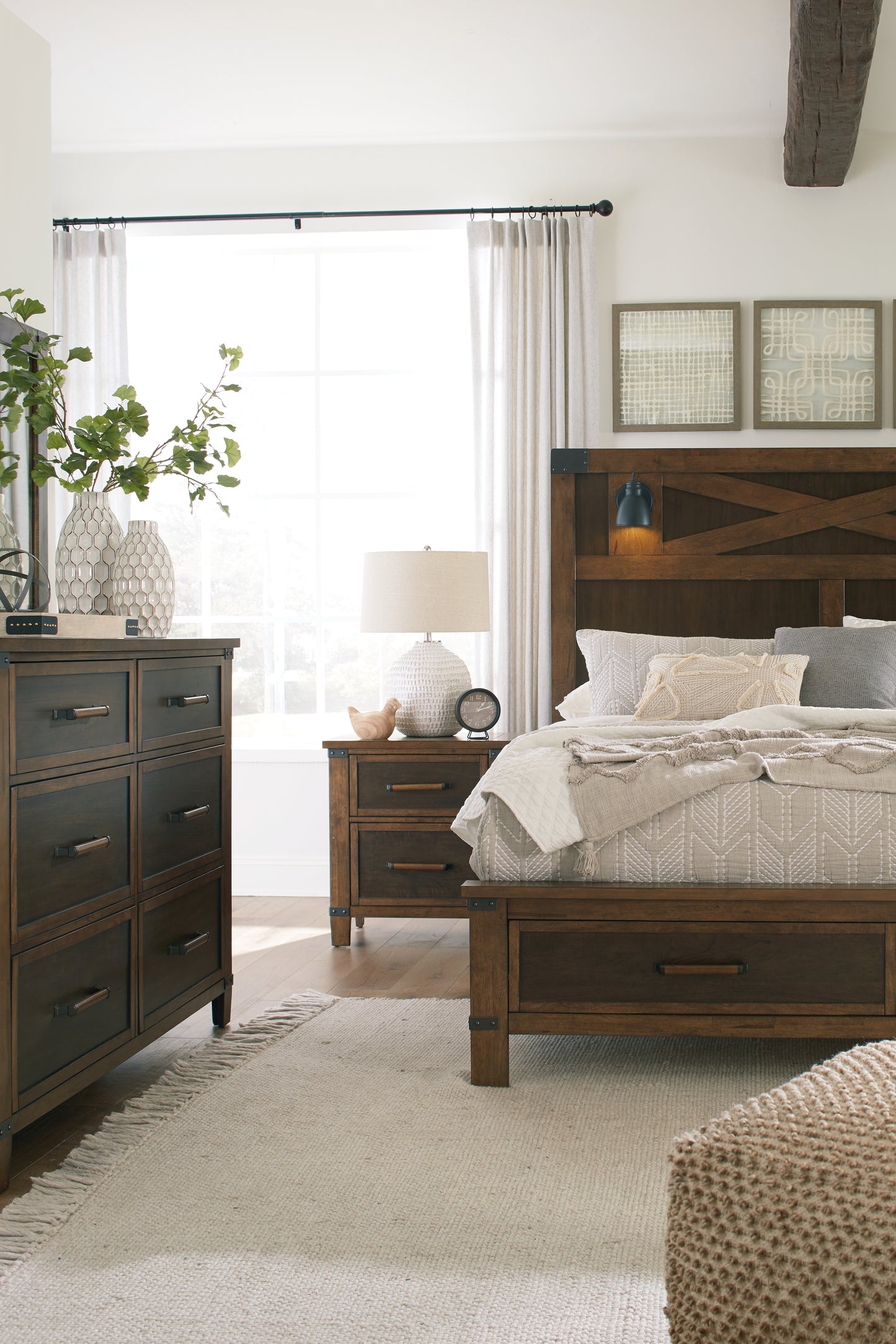 Wyattfield California King Panel Bed with Storage
