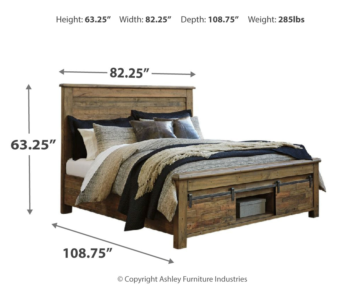 Sommerford King Panel Bed with Storage