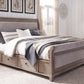 Challene King Upholstered Bed with 4 Storage Drawers